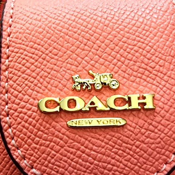 Coach Leather Tech Wristlet Wallet Pink Lemonade Women's NWT - Picture 2 of 12